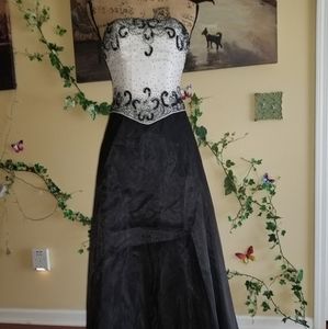 Scene Formal Strapless Beaded Gown size 3/4